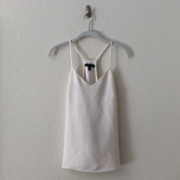 Banana Republic Petite Cream Spaghetti Strap V-Neck Blouse Size XS - Picture 1 of 9